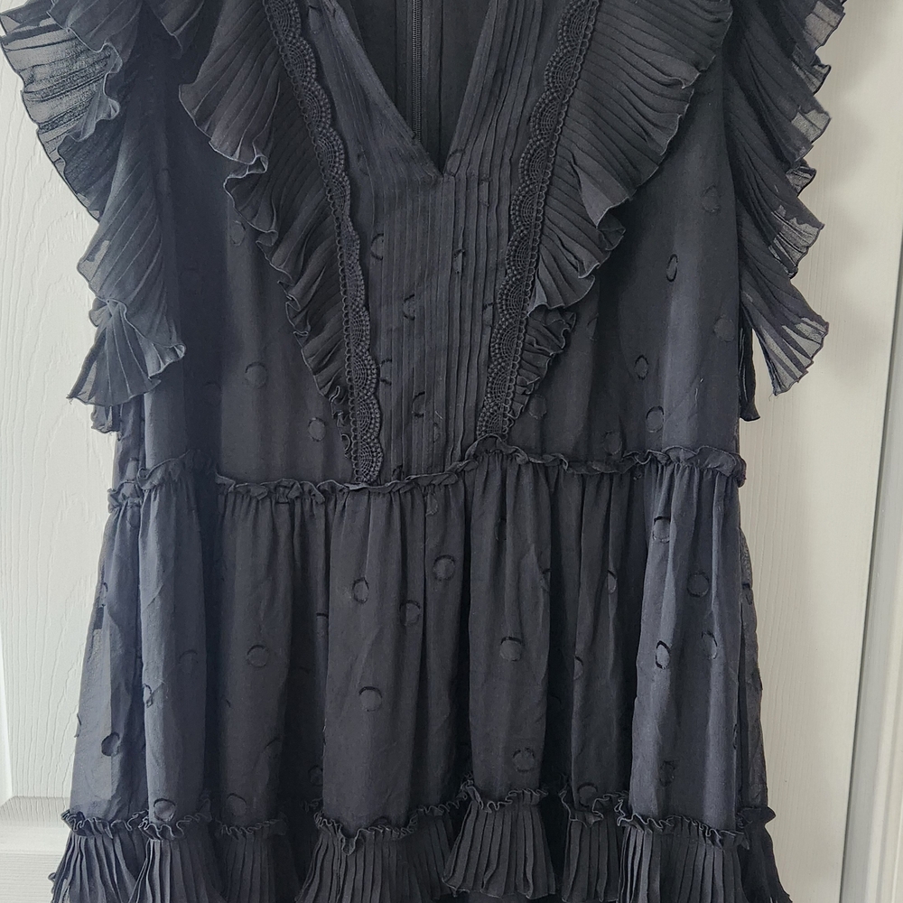 Kate Spade Gray Sleeveless V-Neck Mini Dress